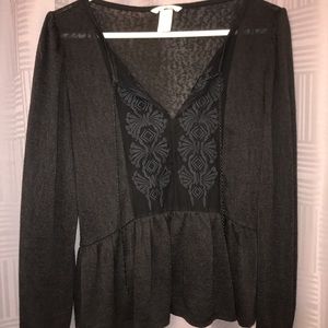 H & M black top